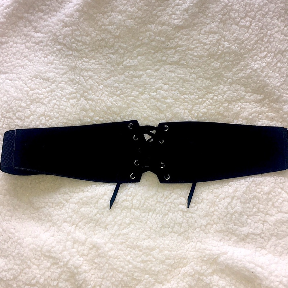 Black Waist Belt - Cross Ties - SOLD